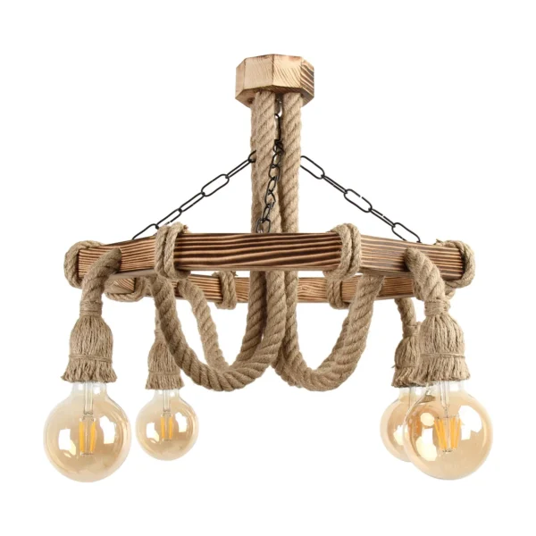 candelabru rustic 4 pozitii led